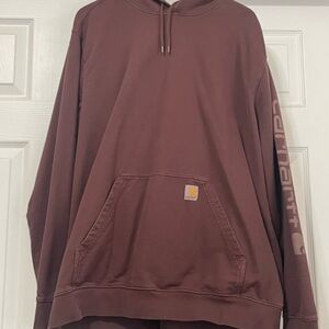 Carhartt Men's Maroon Hoodie